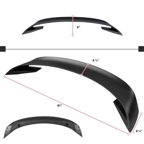 Aleron Spoiler Trasero Ford Mustang 2015-2023 Estilo GT350R - Imagen 5