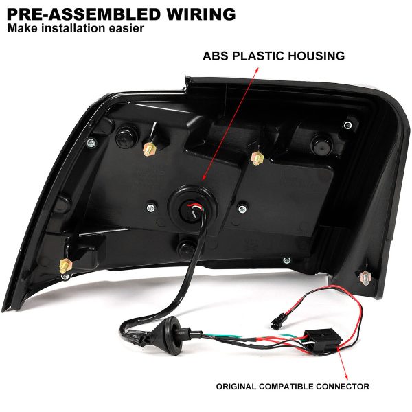 Par Faros Trasero Calaveras Mustang 1999-2004 Secuencial Led - Imagen 6