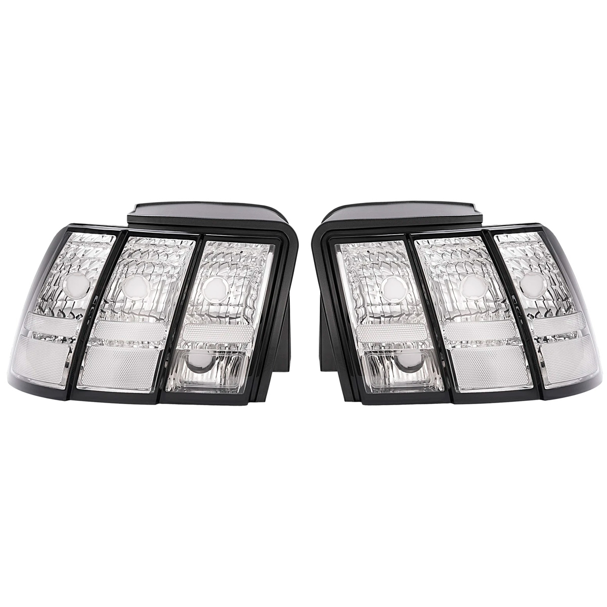 Par Faros Traseros Calaveras Ford Mustang 1999-2004 Led - Imagen 2