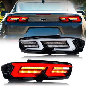 Par Faros Trasero Calavera Chevy Camaro 2019-2025 Secuencial