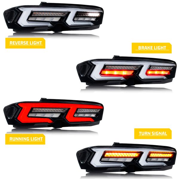 Par Faros Trasero Calavera Chevy Camaro 2019-2025 Secuencial - Imagen 3