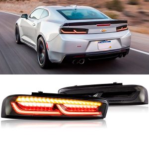 Par Faros Traseros Calaveras Chevy Camaro 2016-2018 Ahumado