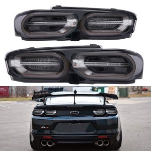 Par Faro Trasero Calavera Chevy Camaro 2019-2024 Ahumado