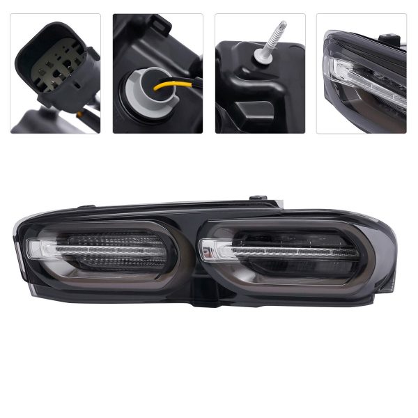 Par Faro Trasero Calavera Chevy Camaro 2019-2024 Ahumado - Imagen 5