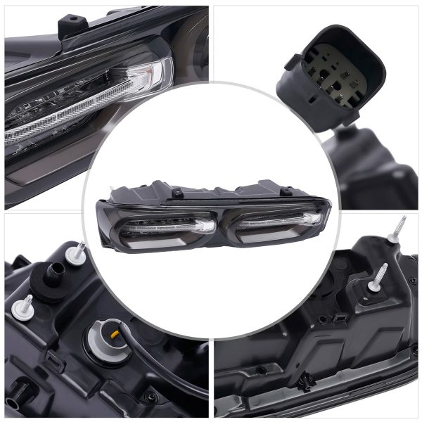 Par Faro Trasero Calavera Chevy Camaro 2019-2024 Ahumado - Imagen 4