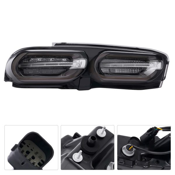 Par Faro Trasero Calavera Chevy Camaro 2019-2024 Ahumado - Imagen 3