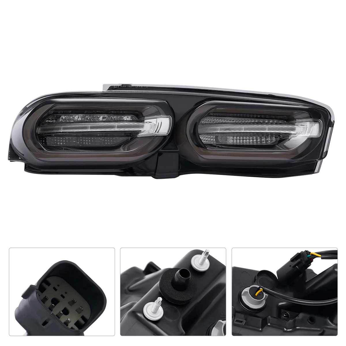 Par Faro Trasero Calavera Chevy Camaro 2019-2024 Ahumado - Imagen 3