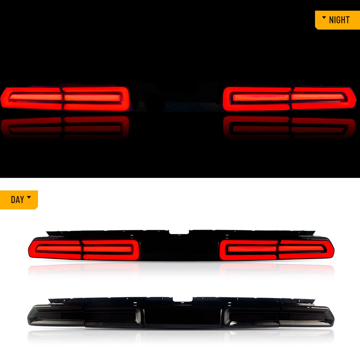 Par Faros Traseros Calaveras Challenger 2008-2014 Secuencial - Imagen 2