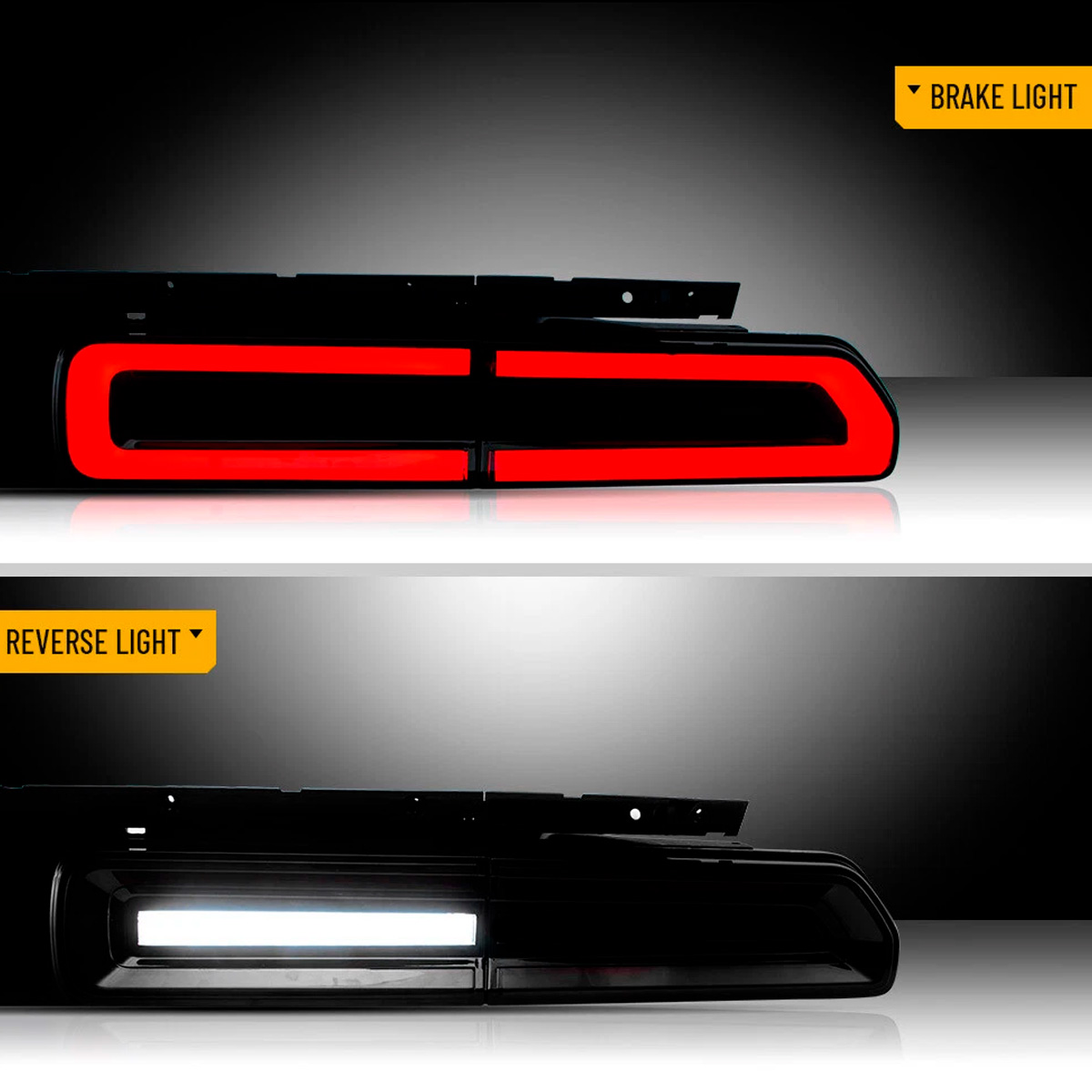 Par Faros Traseros Calaveras Challenger 2008-2014 Secuencial - Imagen 5