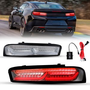 Par Faros Trasero Calavera Chevy Camaro 2016-2018 Secuencial