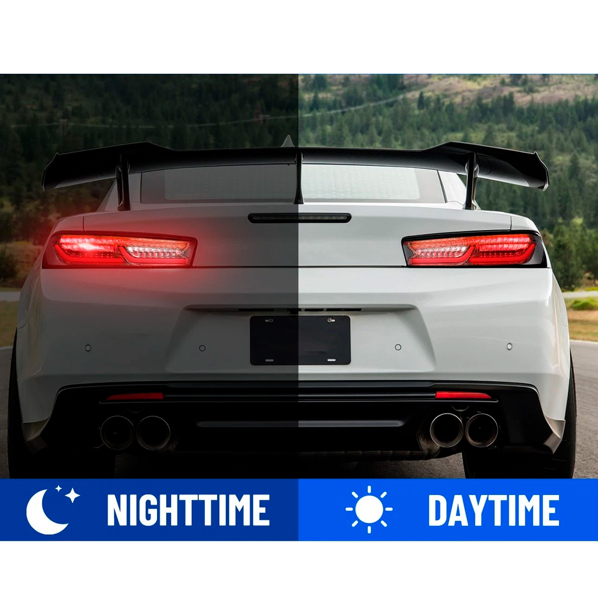 Par Faros Trasero Calavera Chevy Camaro 2016-2018 Secuencial - Imagen 2
