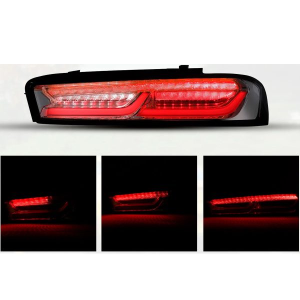 Par Faros Trasero Calavera Chevy Camaro 2016-2018 Secuencial - Imagen 6