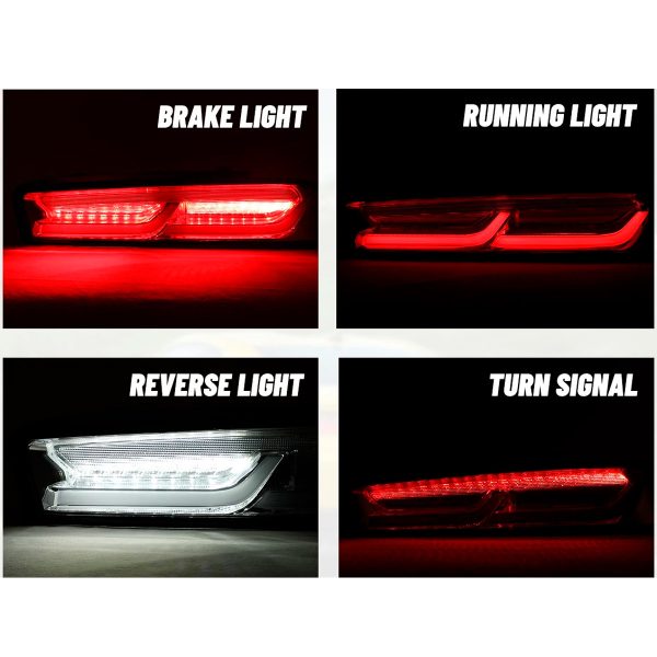 Par Faros Trasero Calavera Chevy Camaro 2016-2018 Secuencial - Imagen 5