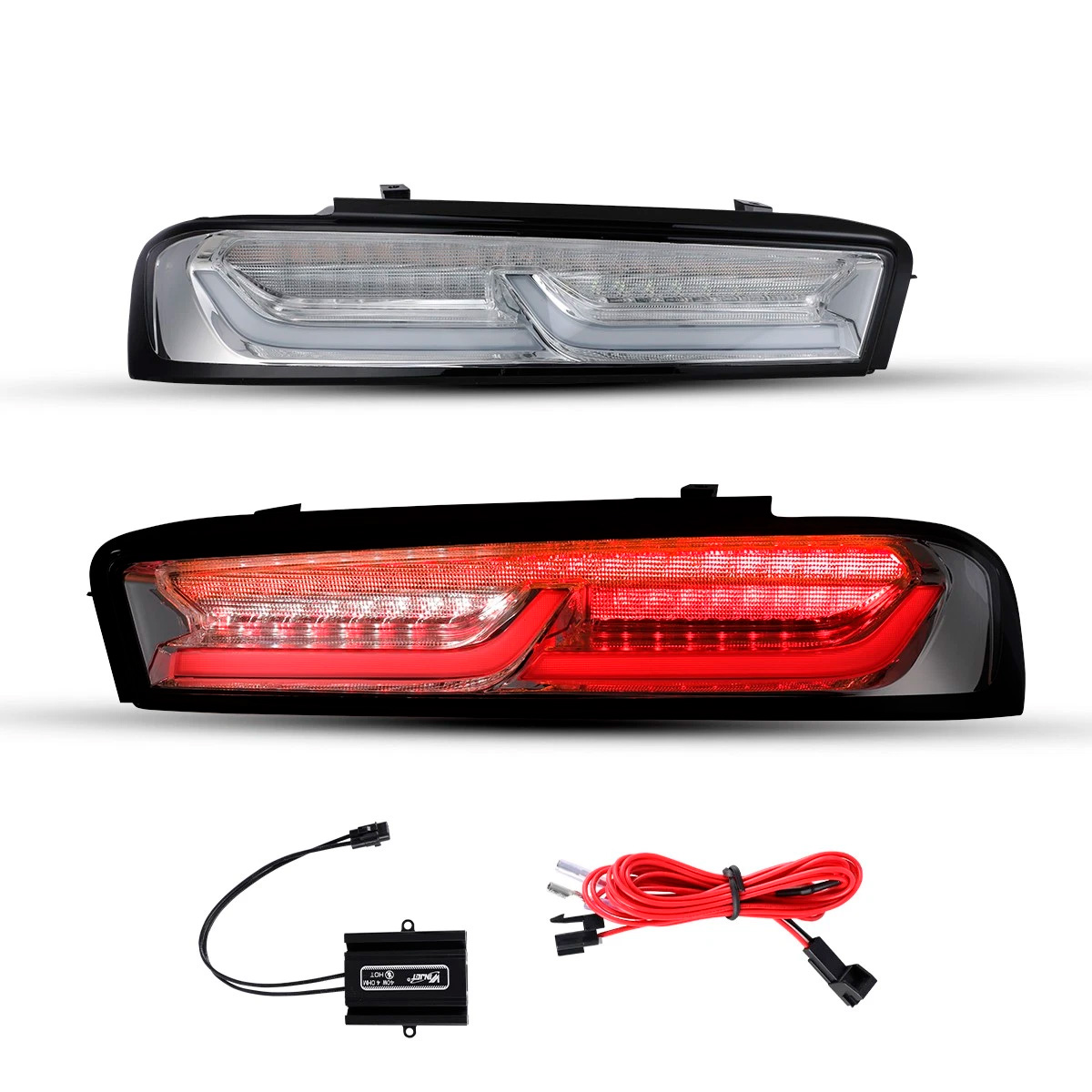 Par Faros Trasero Calavera Chevy Camaro 2016-2018 Secuencial - Imagen 3
