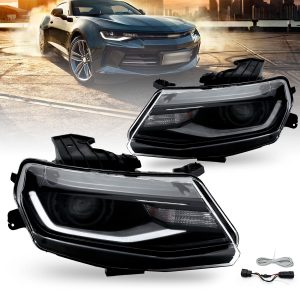 Par Faros Principales Chevrolet Camaro 2016-2022 Proyector