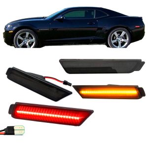 Kit Cuartos Reflectores Chevy Camaro 2010-2015 Ahumado Led