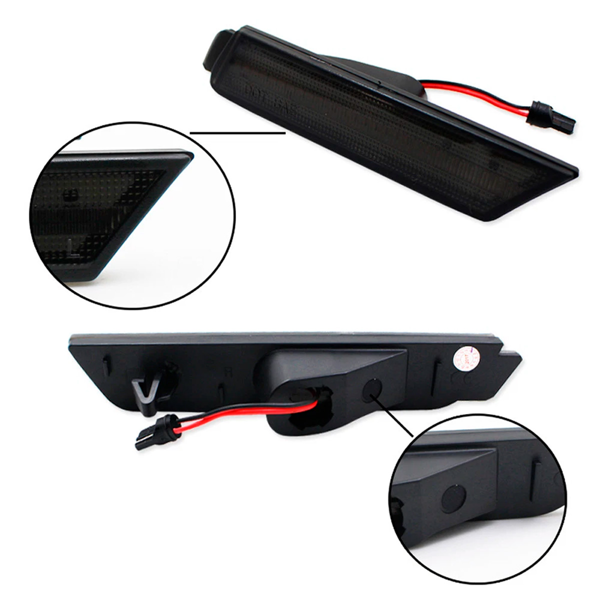 Kit Cuartos Reflectores Chevy Camaro 2010-2015 Ahumado Led - Imagen 5