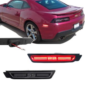 Par Cuartos Reflectores Chevy Camaro 2010-2015 Led Rojo SS