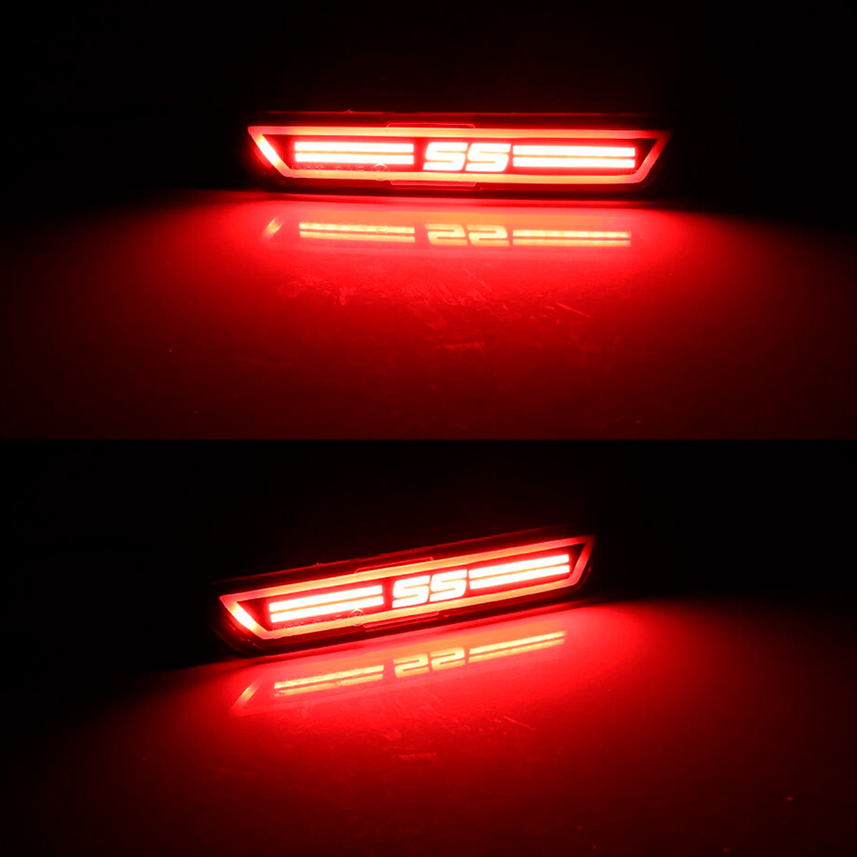 Par Cuartos Reflectores Chevy Camaro 2010-2015 Led Rojo SS - Imagen 5