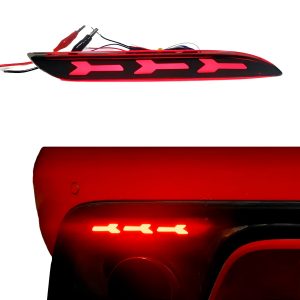Par Cuartos Reflector Ford Mustang 2015-2023 Flecha Rojo Led