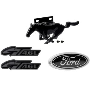 Emblema Parrilla Ford Mustang Gt 1996-1998 Negro 4pz