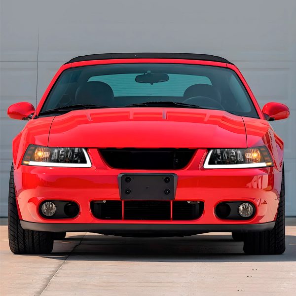 Par Faros Principales Ford Mustang 1999-2004 Tira Drl Led - Imagen 4