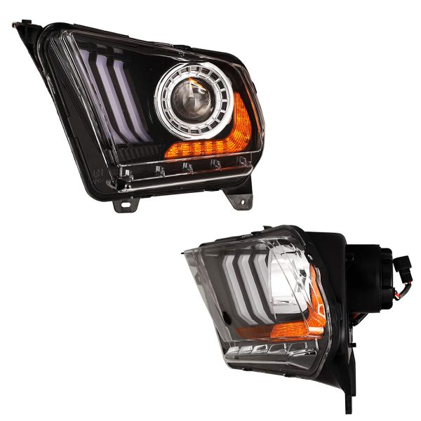 Par Faros Principales Ford Mustang 2010-2012 Estilo 13-14 - Imagen 4