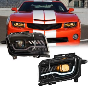 Par Faros Principales Chevrolet Camaro 2010-2013 Drl Led