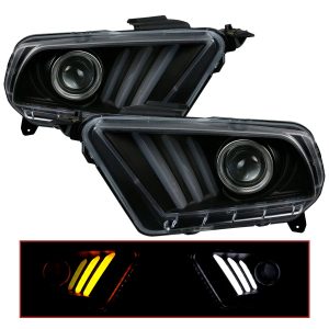 Par Faros Principales Ford Mustang 2010-2014 Secuencial DRL