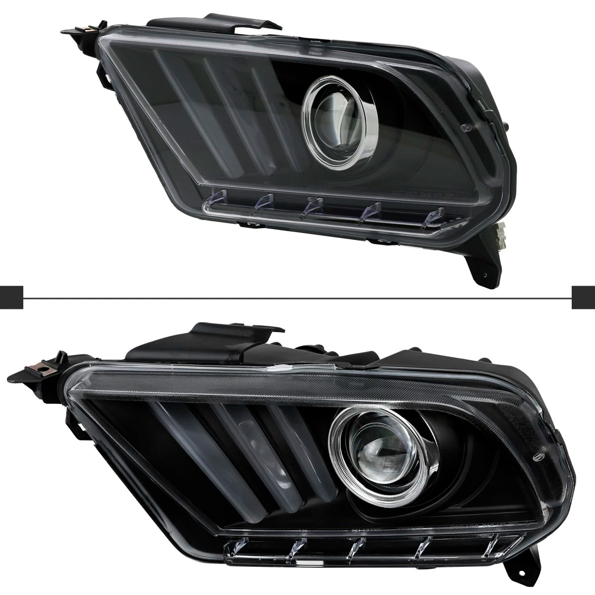 Par Faros Principales Ford Mustang 2010-2014 Secuencial DRL - Imagen 6
