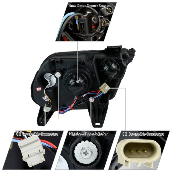 Par Faros Principales Ford Mustang 2010-2014 Secuencial DRL - Imagen 3