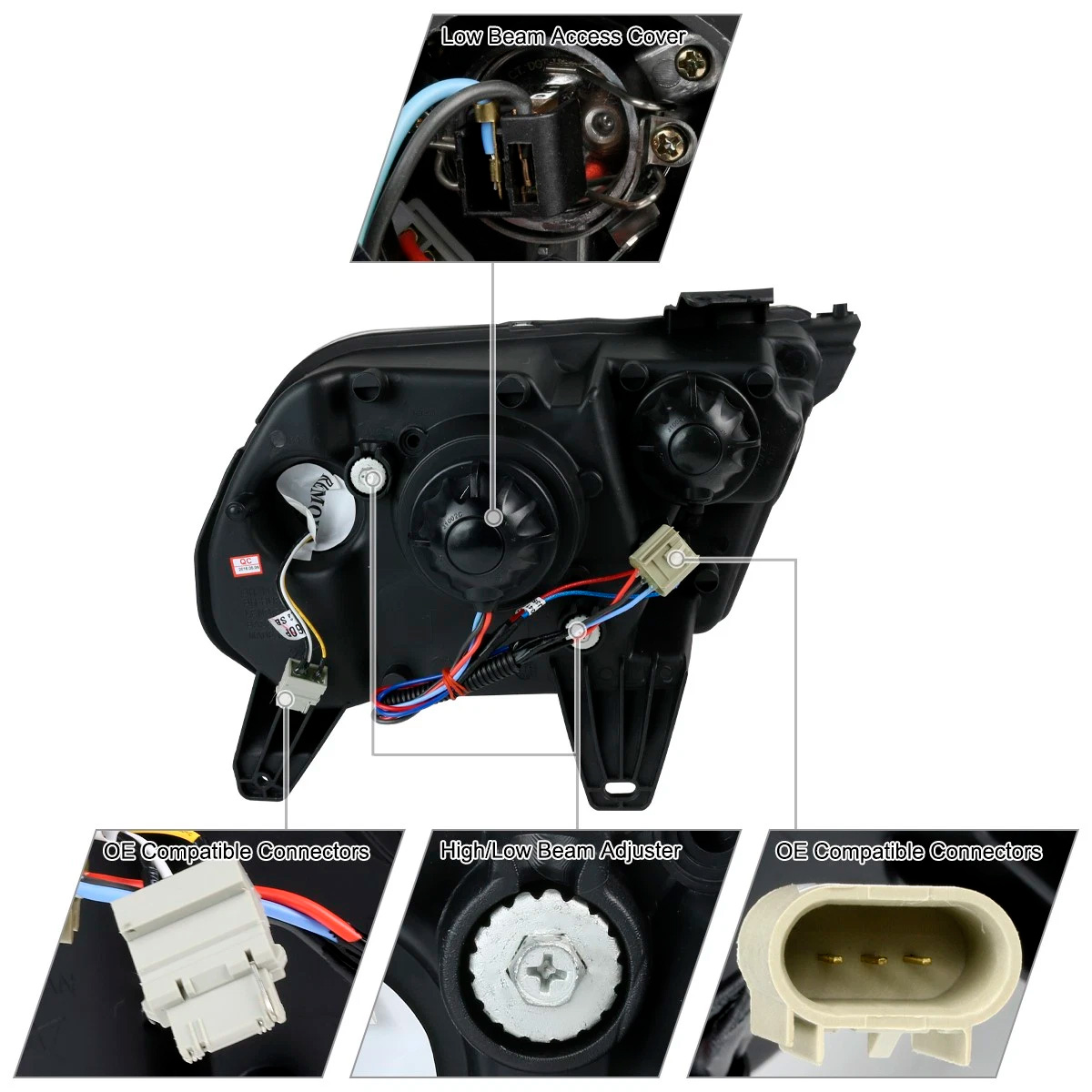 Par Faros Principales Ford Mustang 2010-2014 Secuencial DRL - Imagen 3