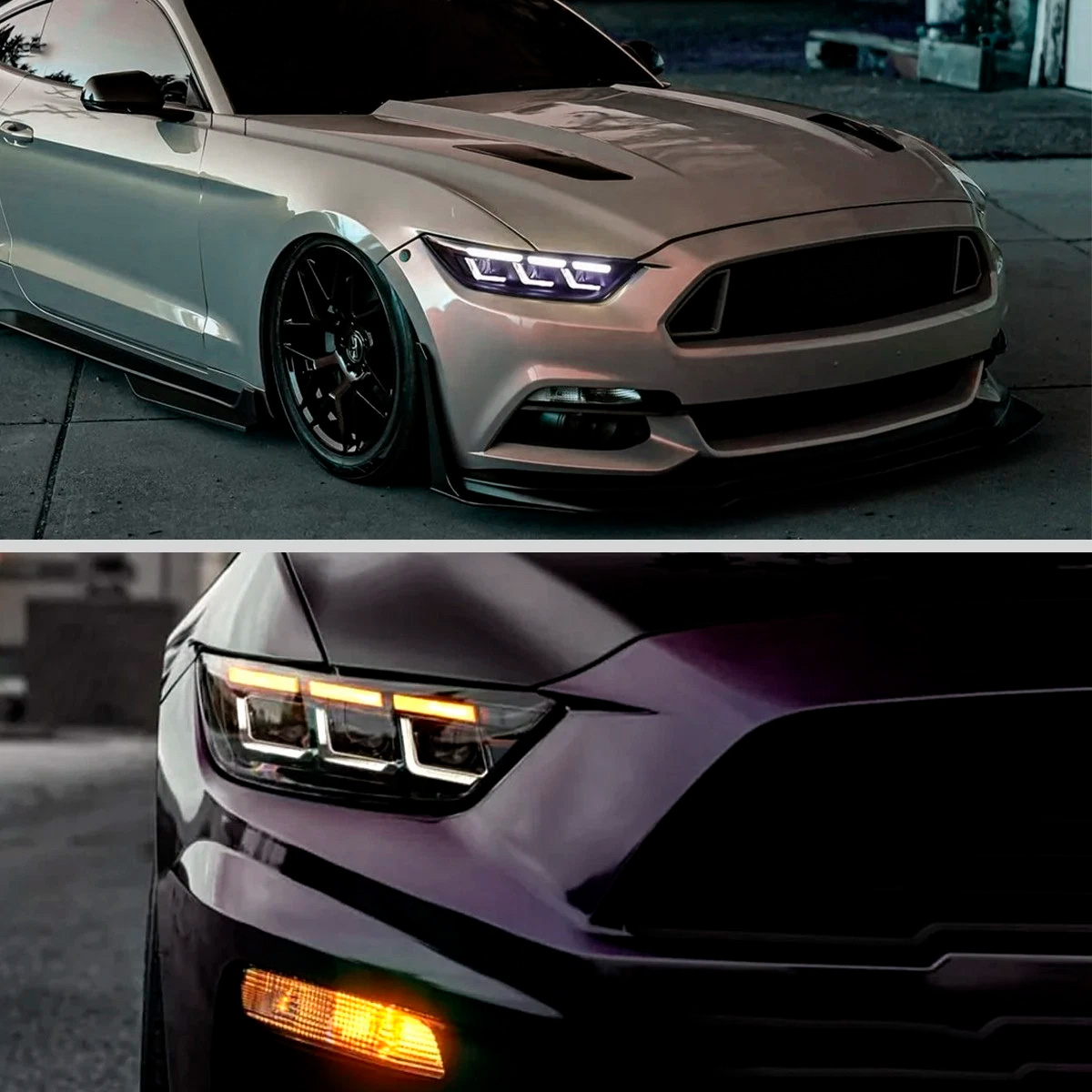 Par Faros Principales Ford Mustang 2015-2017 Secuencial Led - Imagen 8