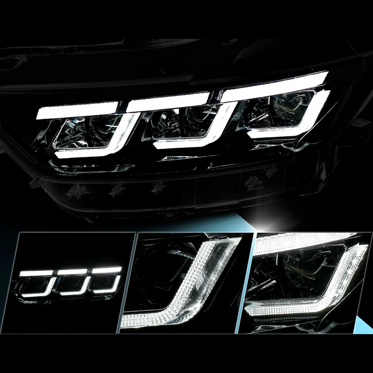 Par Faros Principales Ford Mustang 2015-2017 Secuencial Led - Imagen 5