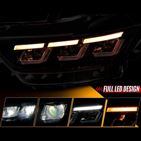 Par Faros Principales Ford Mustang 2015-2017 Secuencial Led - Imagen 4