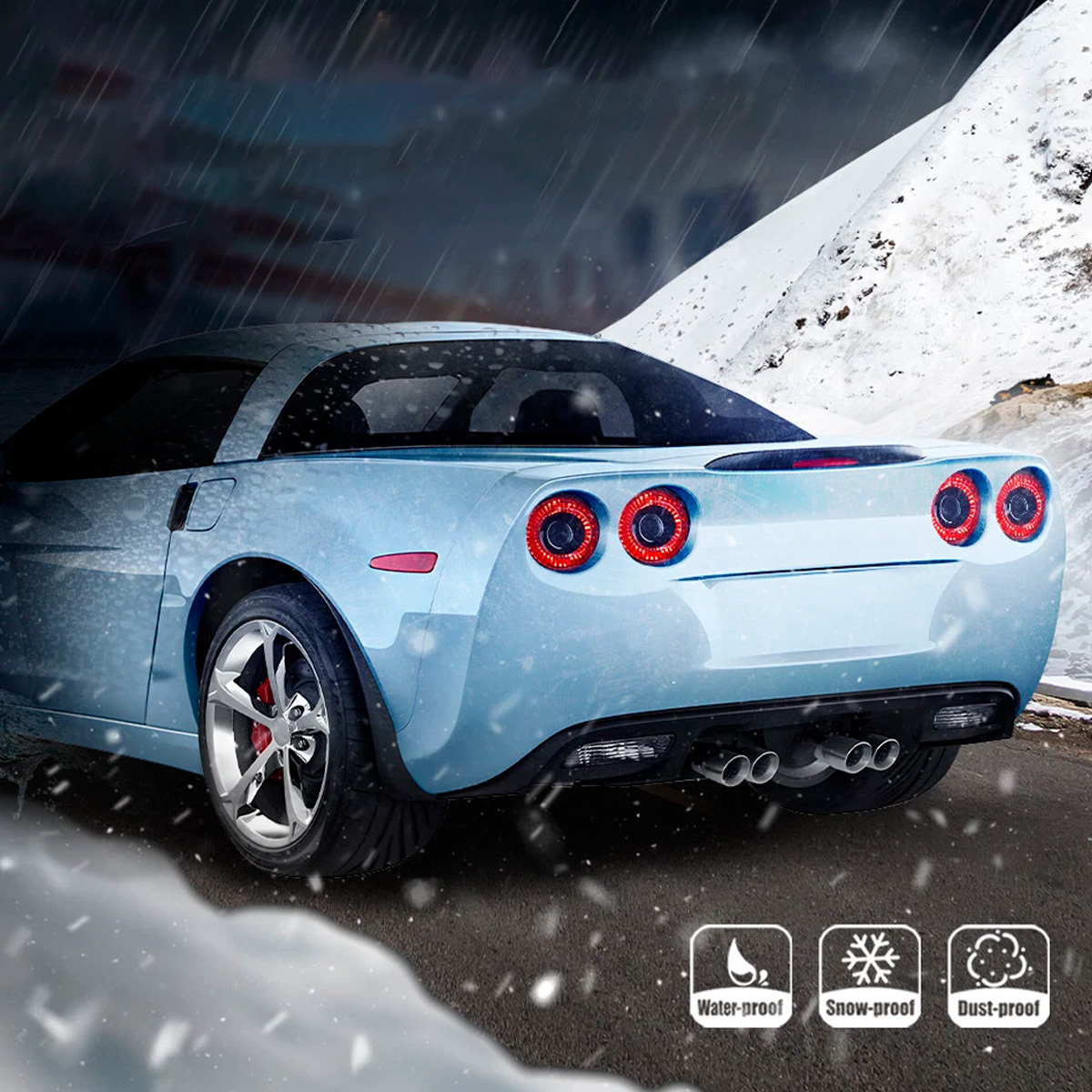 Kit Faros Traseros Chevrolet Corvette C6 2005-2013 Led Negro - Imagen 6