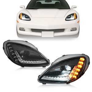 Par Faros Principales Chevrolet Corvette C6 2005-2013 Led