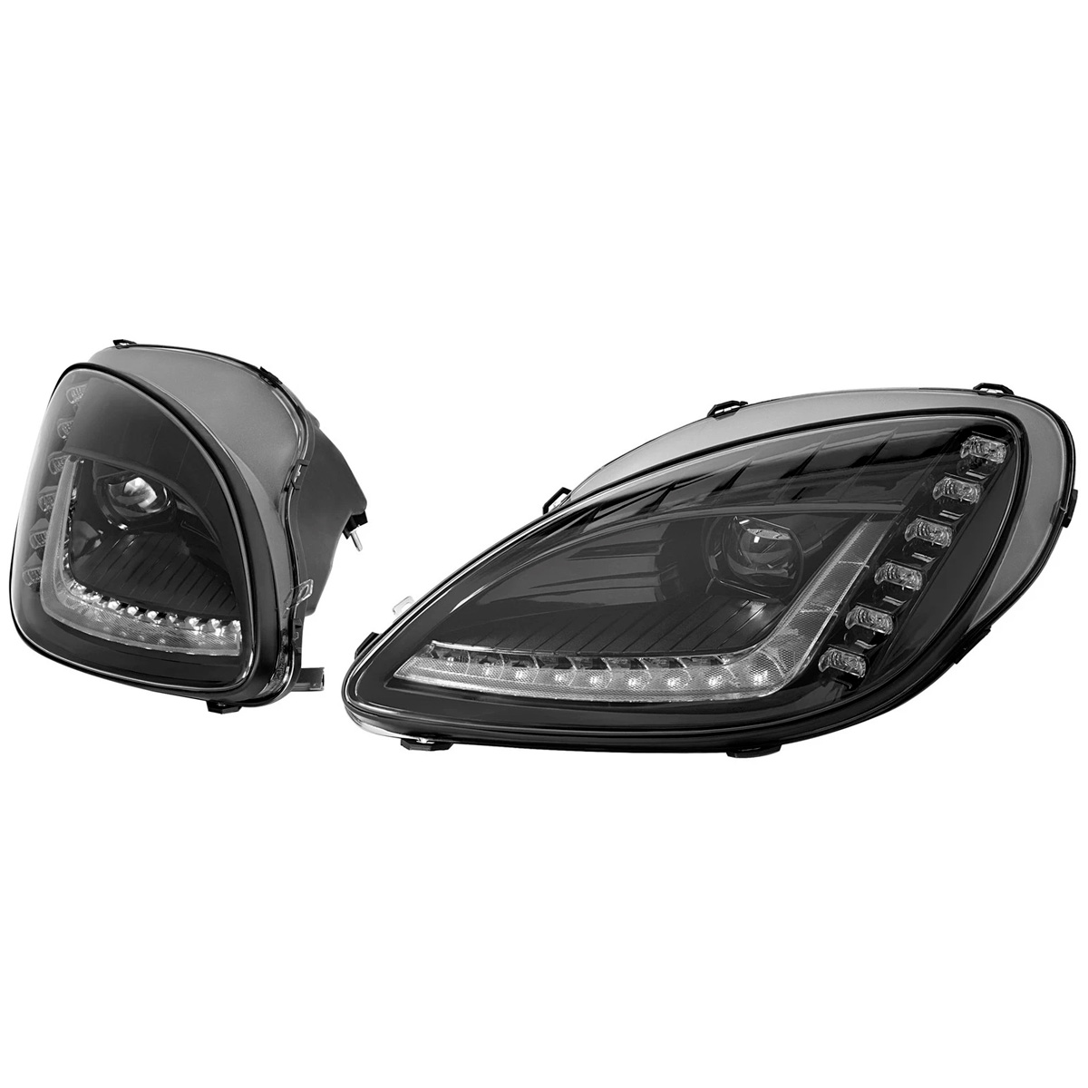 Par Faros Principales Chevrolet Corvette C6 2005-2013 Led - Imagen 5