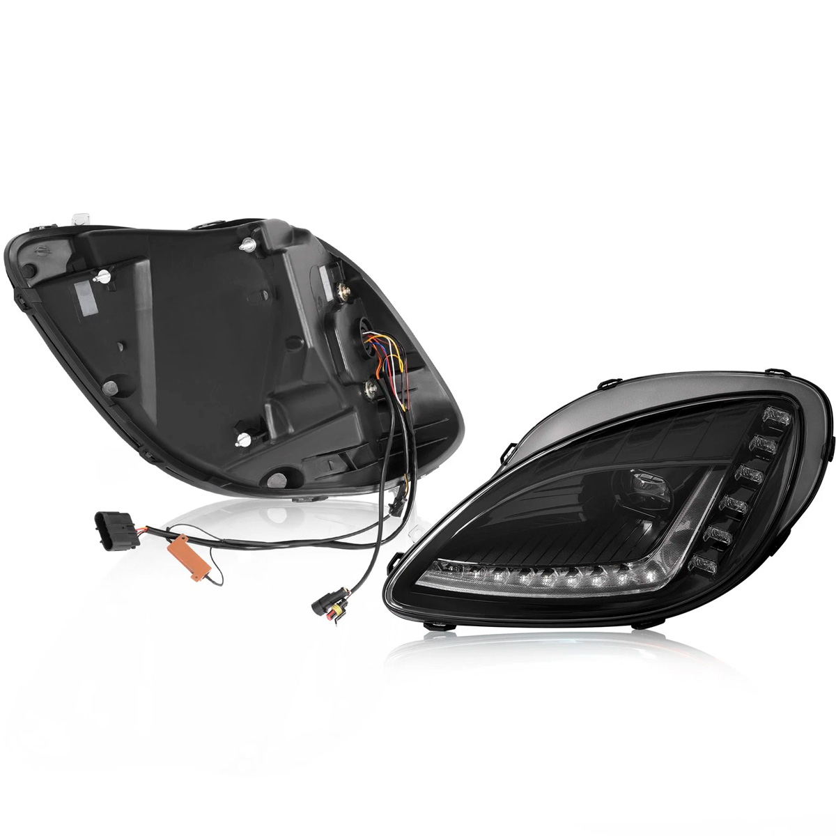 Par Faros Principales Chevrolet Corvette C6 2005-2013 Led - Imagen 4