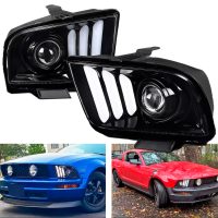 Par Faros Principales Ford Mustang 2005-2009 Led Proyector