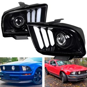 Par Faros Principales Ford Mustang 2005-2009 Led Proyector