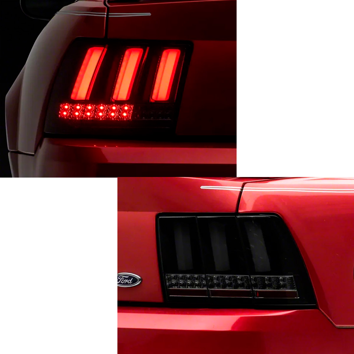 Par Faro Trasero Calavera Mustang 1999-2004 Secuencial Smoke - Imagen 3