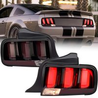 Par Faros Traseros Calaveras Mustang 2005-2009 Secuencial