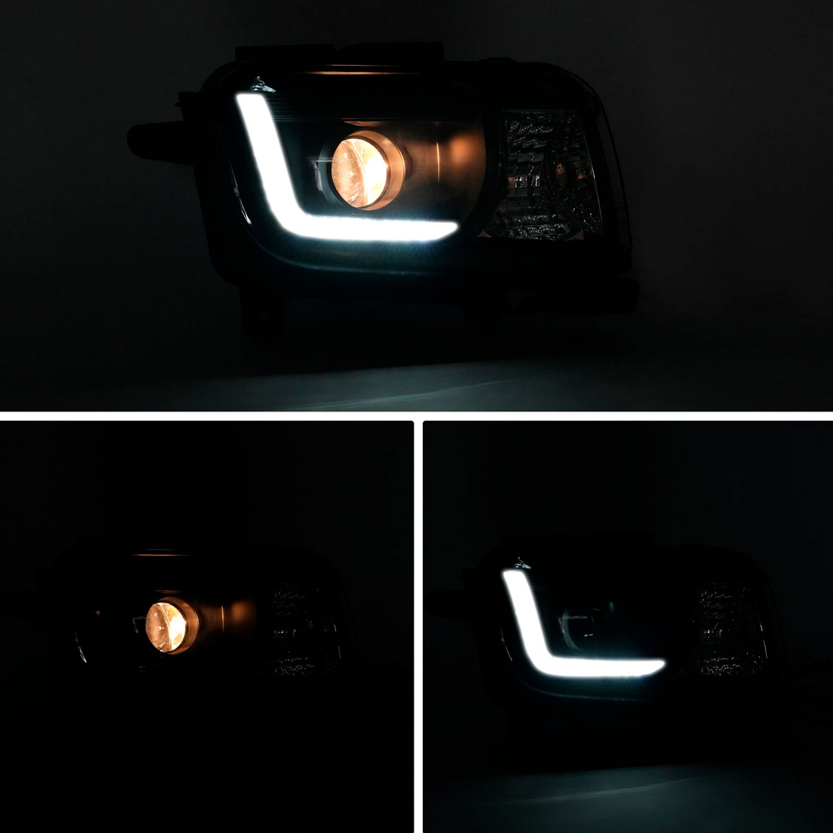 Par Faros Principales Chevrolet Camaro 2010-2013 Led DRL - Imagen 7