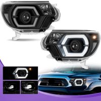 Par Faros Principales Toyota Tacoma 2012-2015 Drl Led