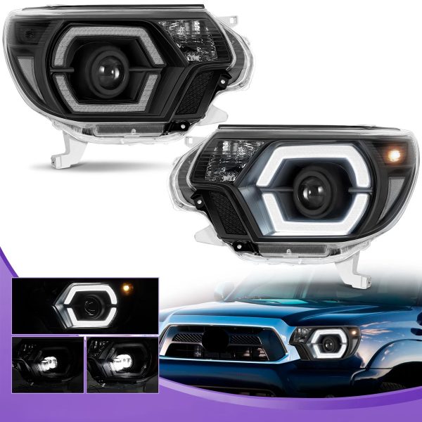Par Faros Principales Toyota Tacoma 2012-2015 Drl Led