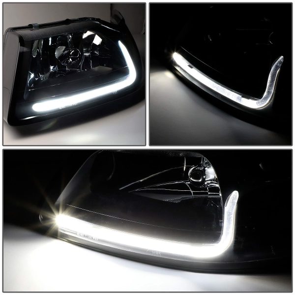 Par Faros Principales Ford Mustang 1999-2004 Led Luz Ambar - Imagen 7