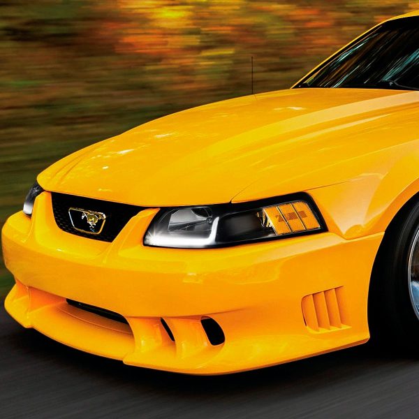 Par Faros Principales Ford Mustang 1999-2004 Led Luz Ambar - Imagen 3