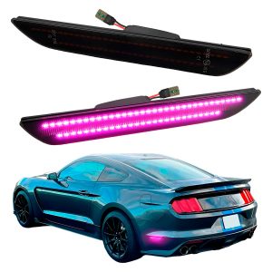 Par Cuartos Reflectores Ford Mustang 2015-2023 Led Morado