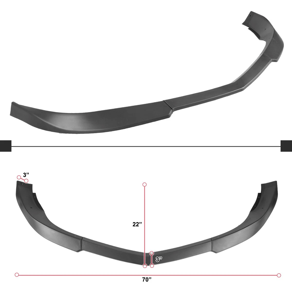 Kit Lip Spoiler Abs Delantero Chevrolet Camaro 2010-2013 - Imagen 2